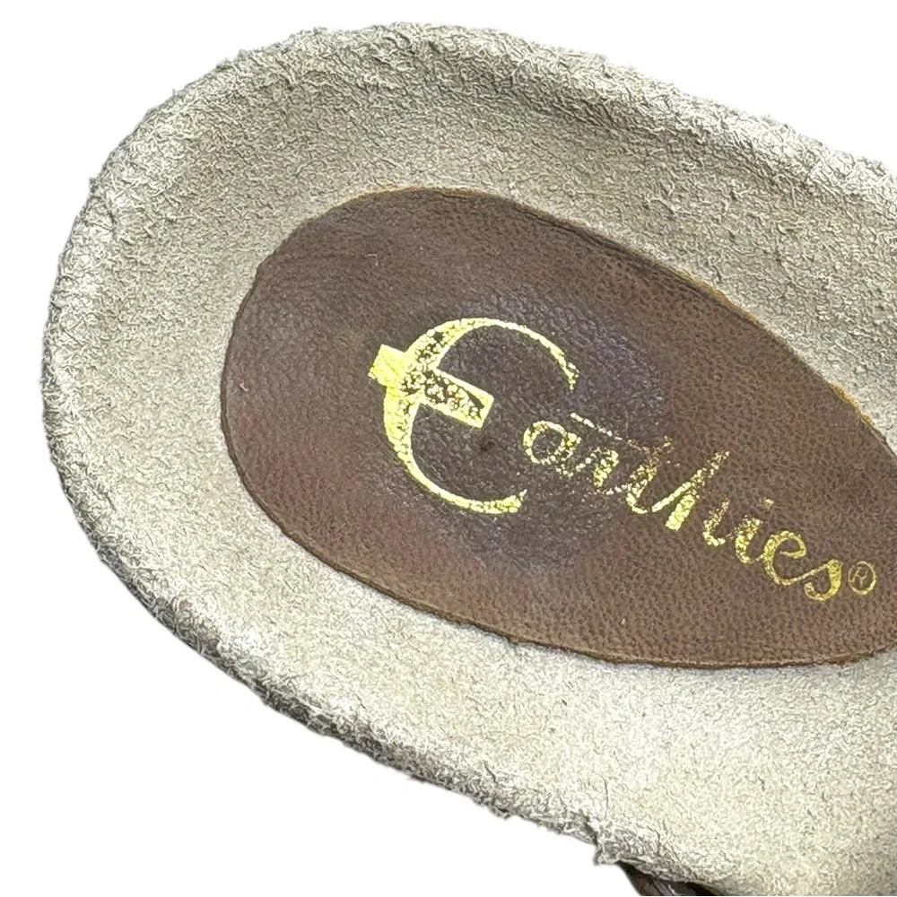 Earthies‎ Monaco Rustic Brown suede  Slingback Sandals
